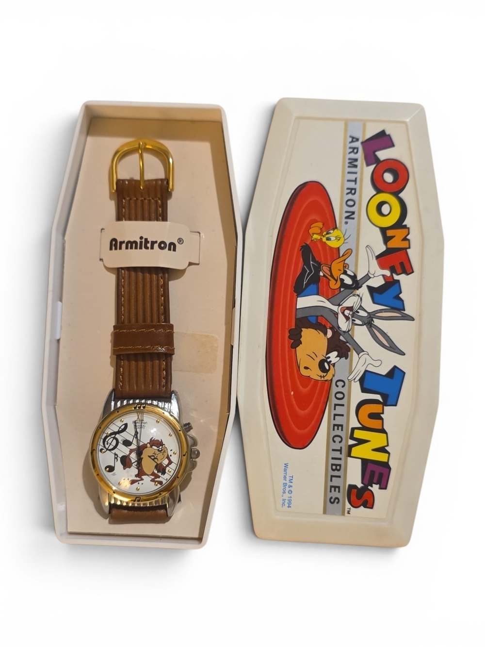 Armitron Looney Tunes Taz Wristwatch in Brown and Gold